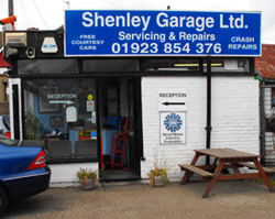 Shenley Garage Reception